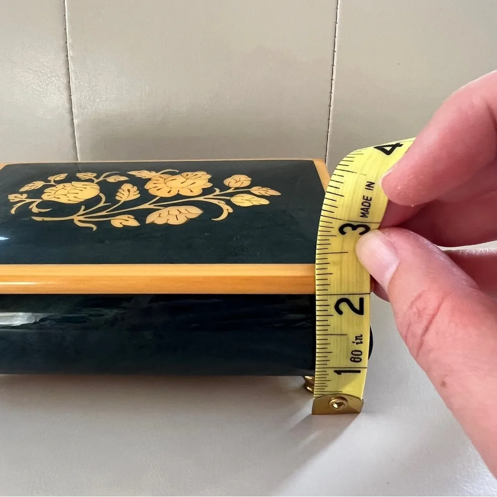 Vintage Swiss Reuge Jewelry Music Box, Memory Song